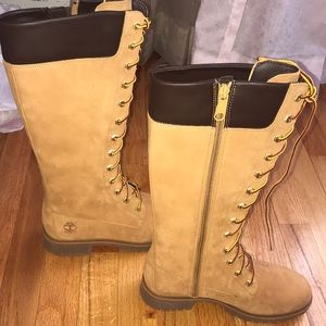 Women’s 14 inch timberland lace up boots